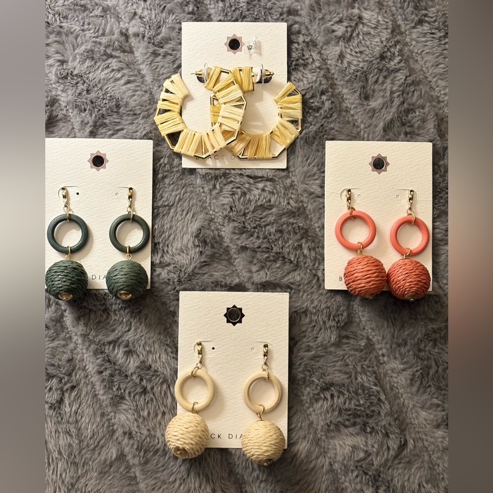 Black Diamond earring bundle